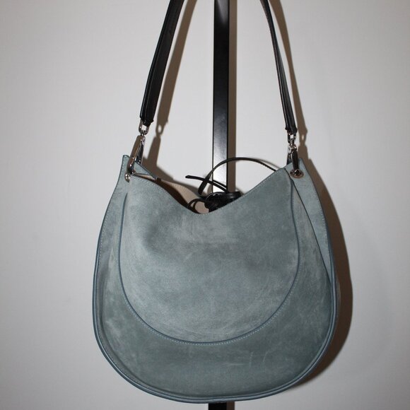 NEW Proenza Schouler Suede Leather Shoulder Bag with Pouch - Picture 4 of 15